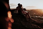 couple, love, sunset